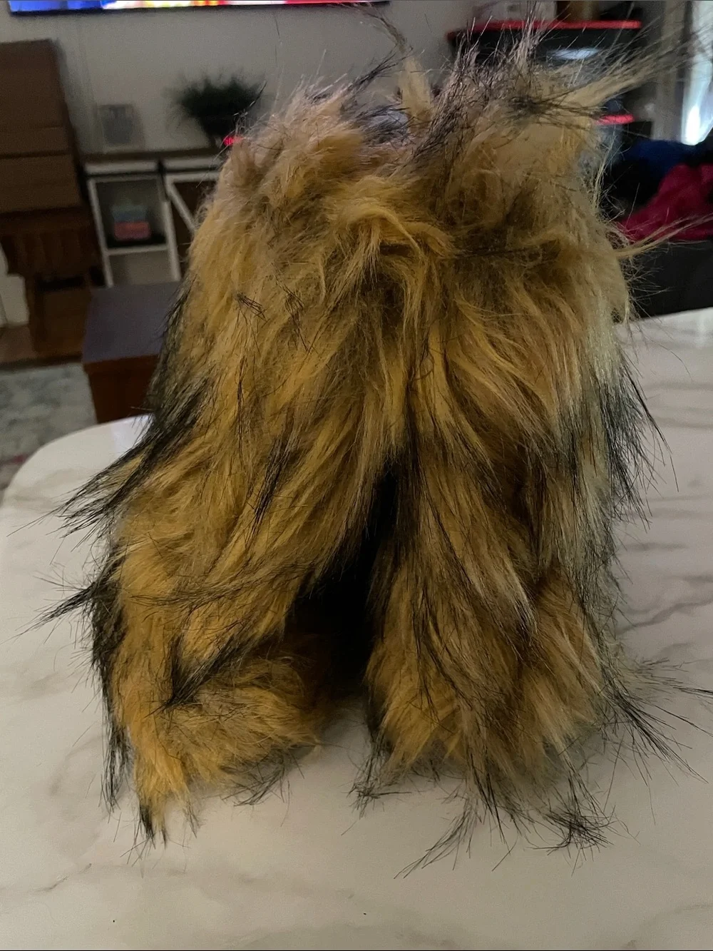Furry boots
